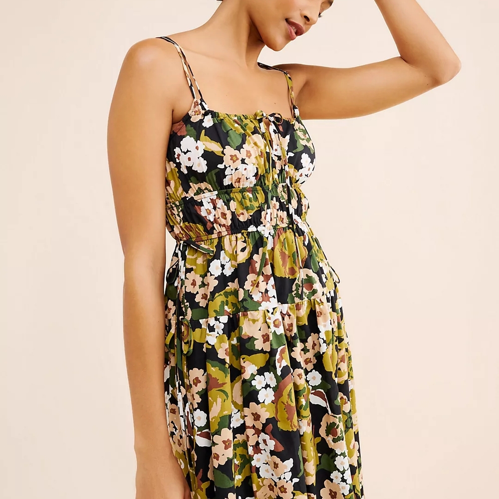 Floral Spaghetti Strap Dress